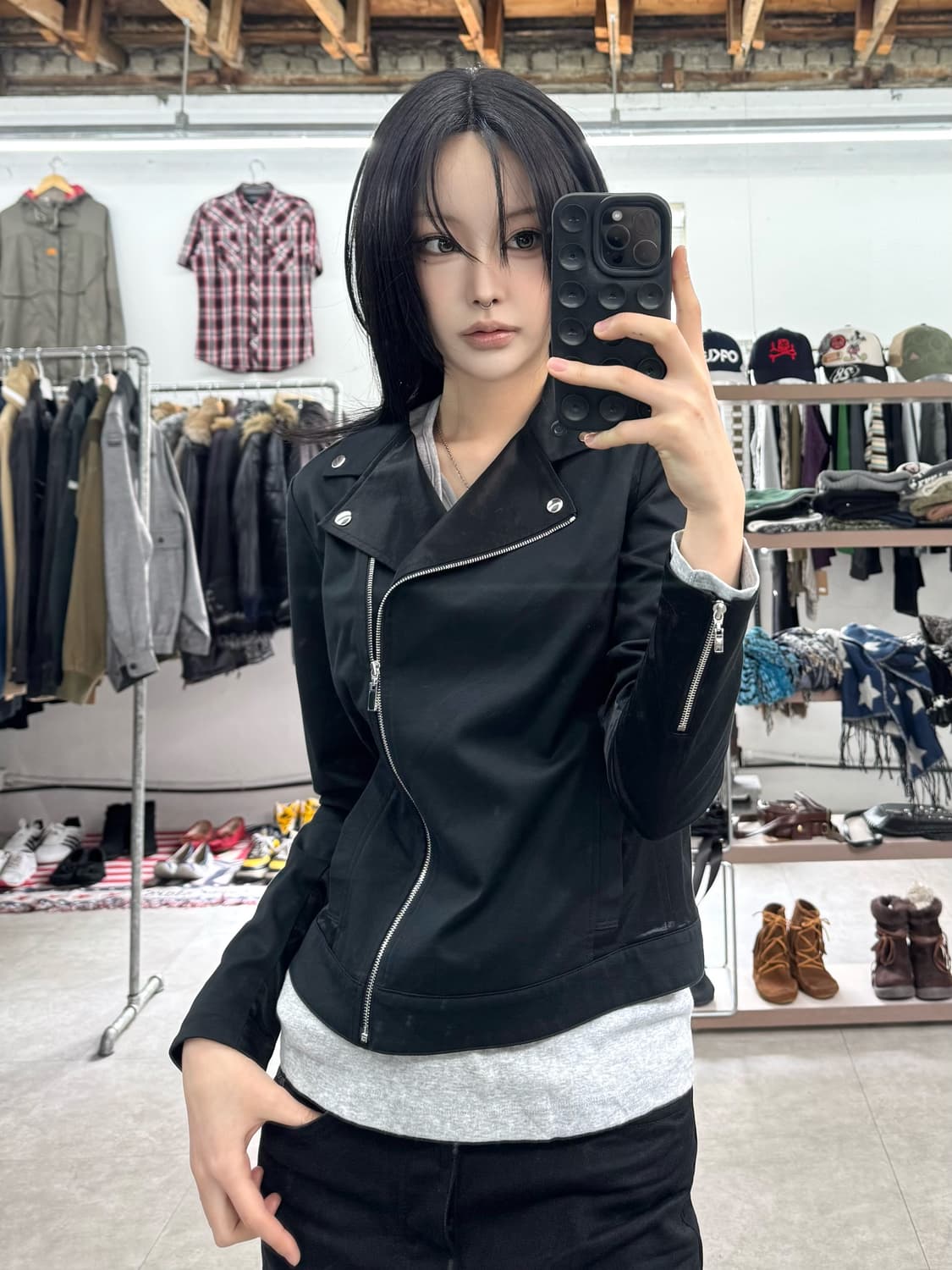 Giornea 사선 집업 자켓 상품이미지2