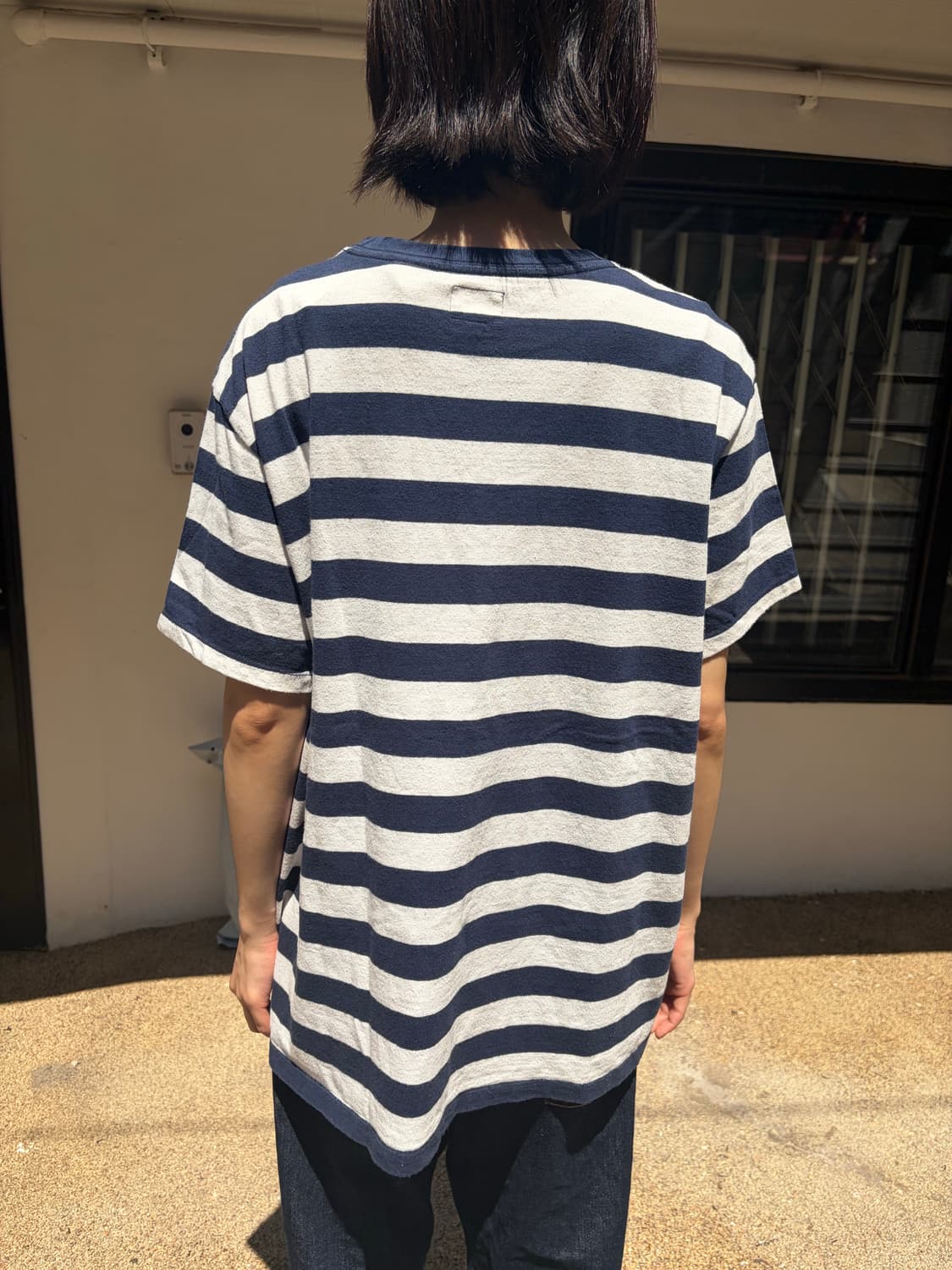 Levi's 네이비 스트라이프 반팔 티셔츠 L 상품이미지1