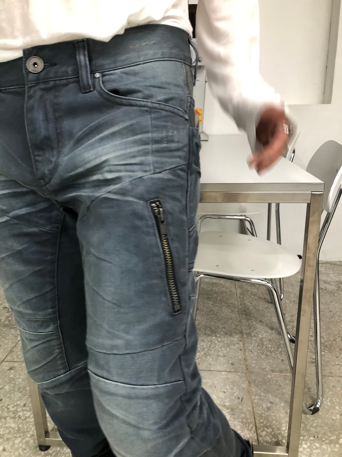 아르마니 익스체인지 워싱 바이커 진  상품이미지2