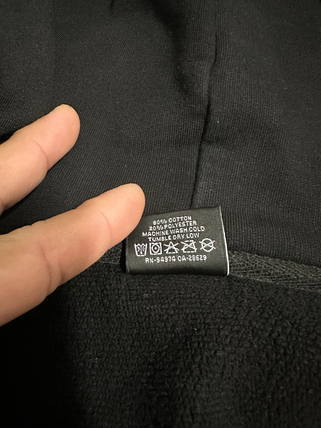 스투시 블랙 후드집업 XL 상품이미지6