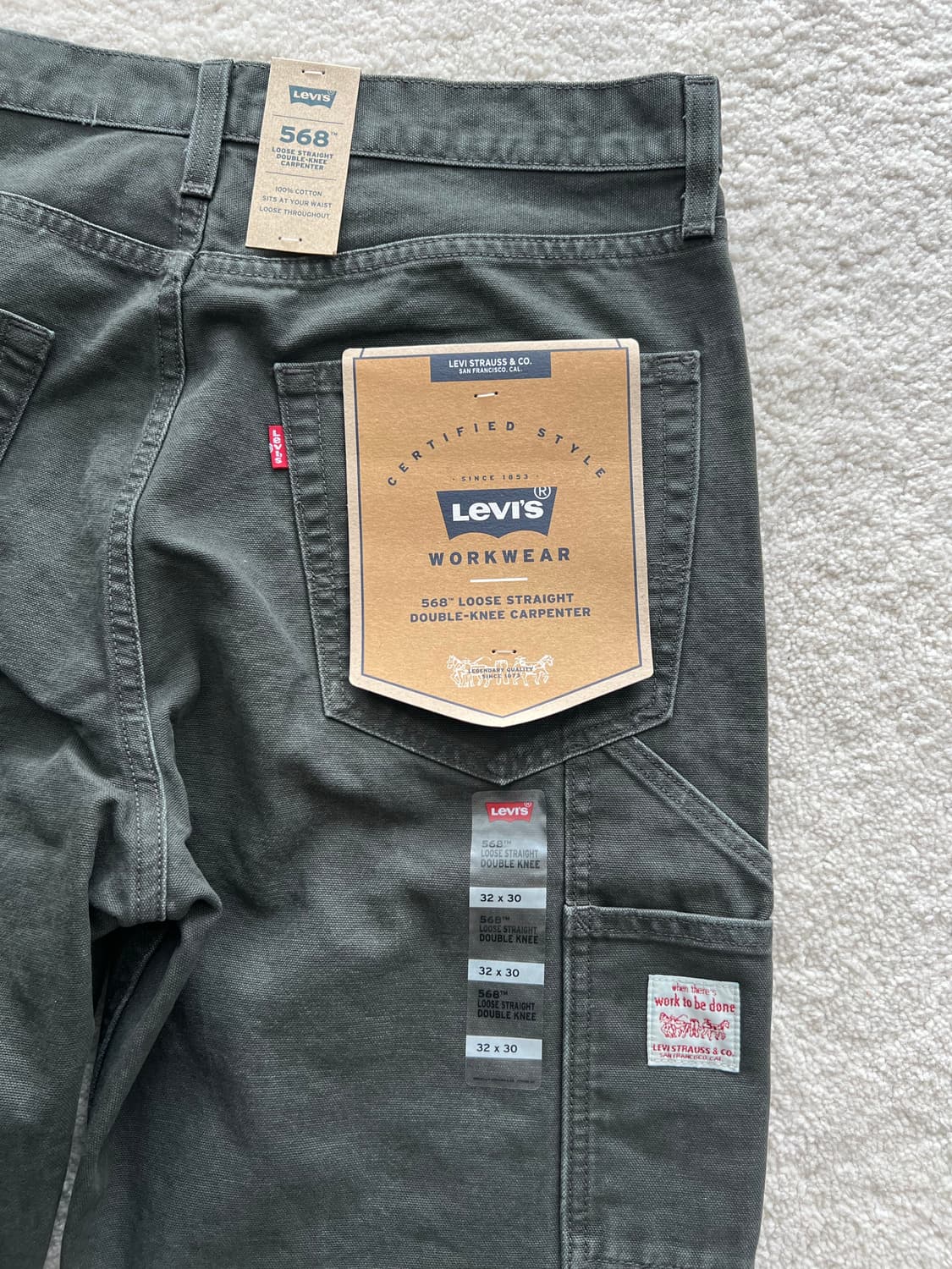 리바이스 568 루즈 스트레이트 더블니 카펜터 팬츠 상품이미지1