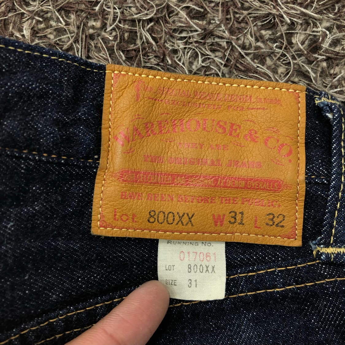 웨어하우스 800XX 데님 팬츠 상품이미지8