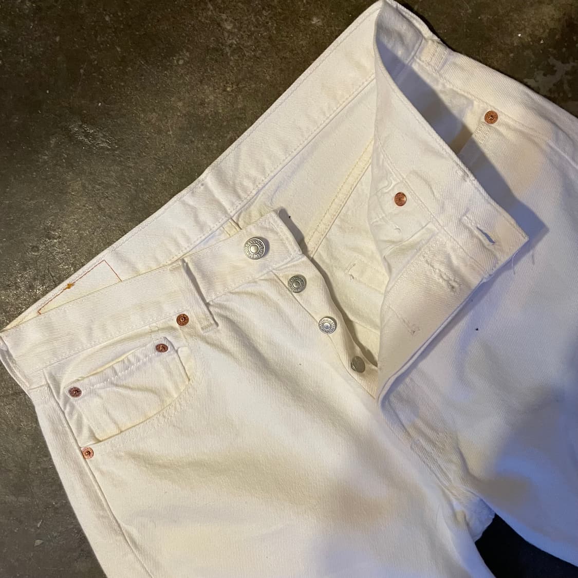 00s Levi's 501 white 상품이미지3
