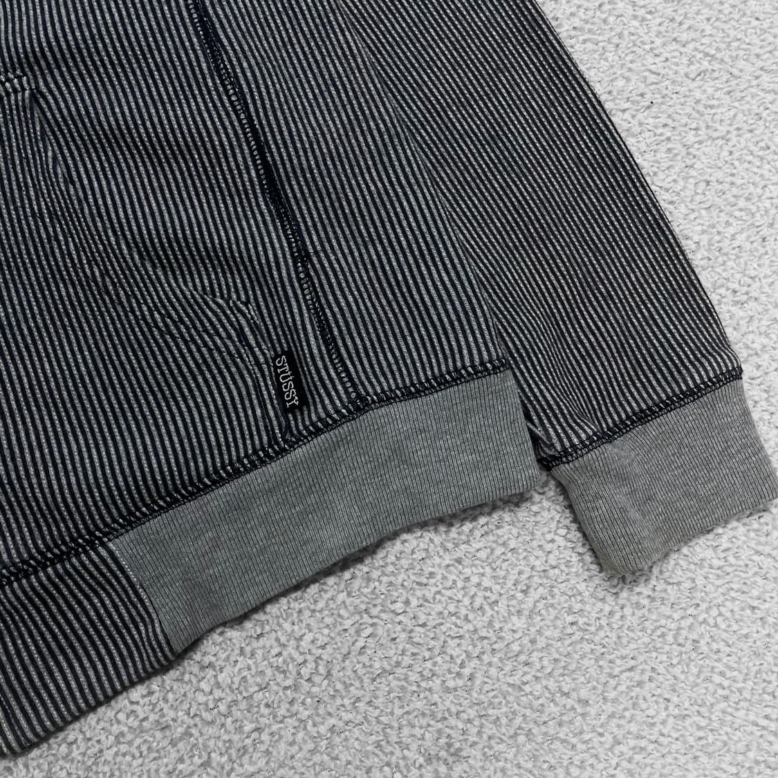 스투시 Stussy 00s 스트라이프 후드 집업 상품이미지3