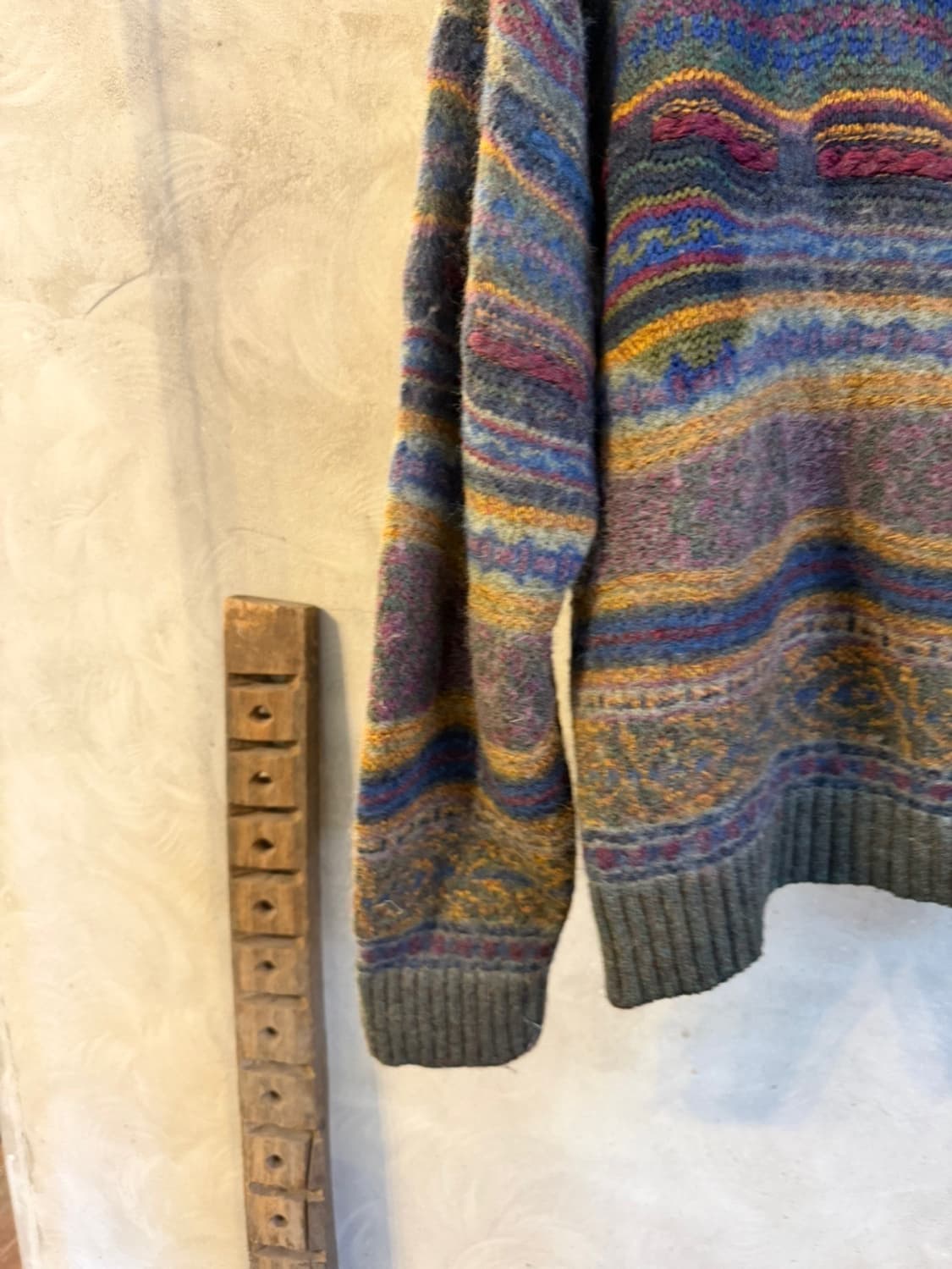 이브생로랑 패턴 니트 100 상품이미지5