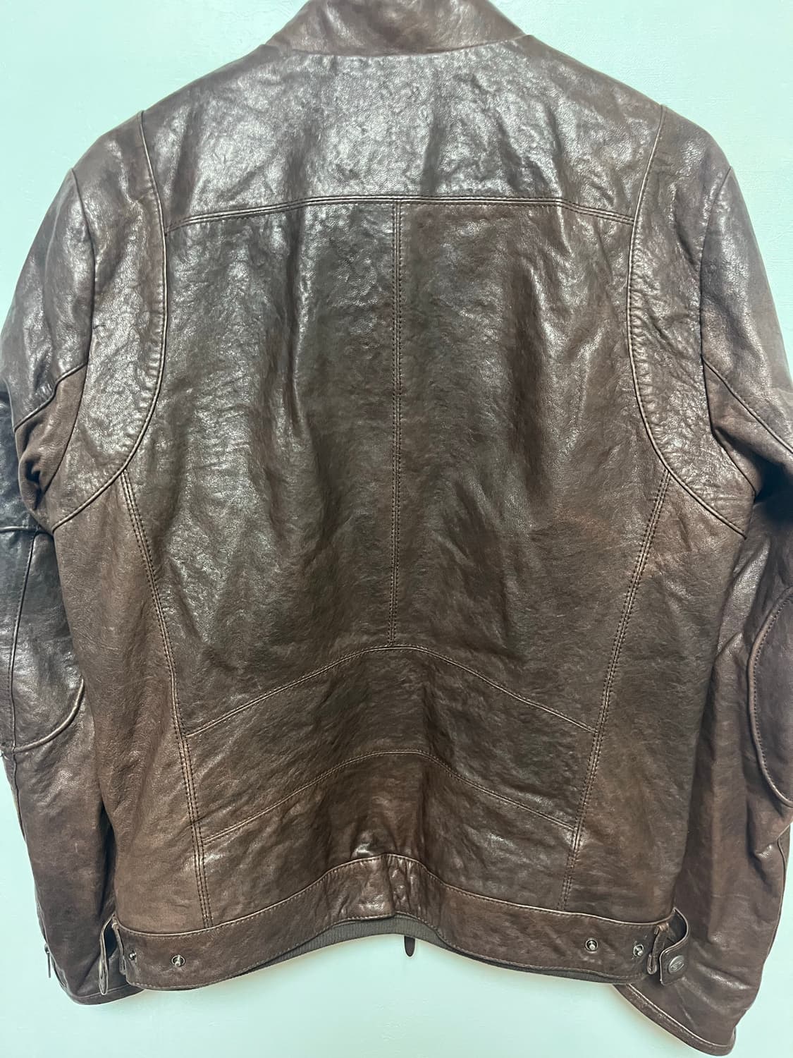 시리즈 Series 브라운 가죽 자켓 상품이미지4