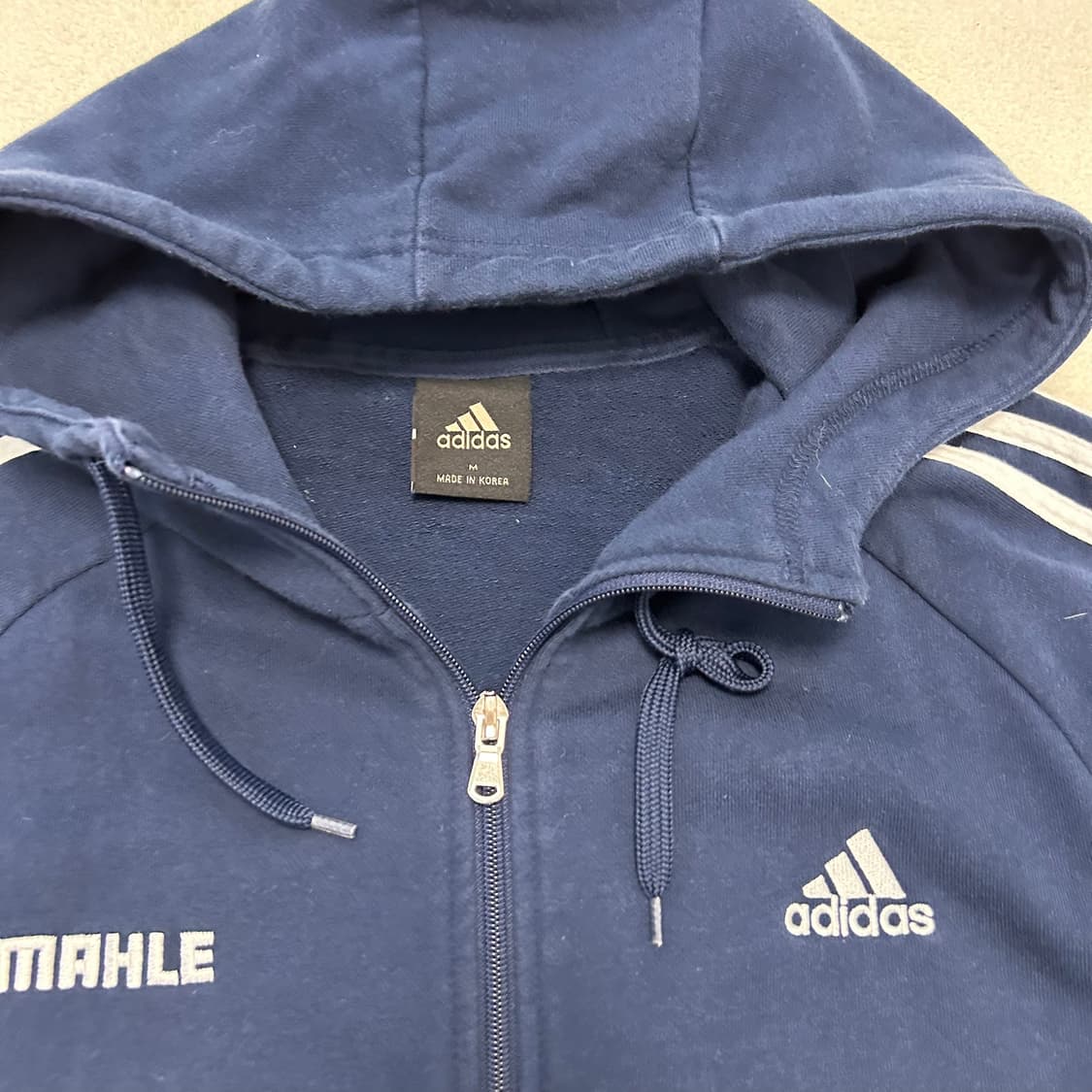 Adidas navy hood zip-up 상품이미지6