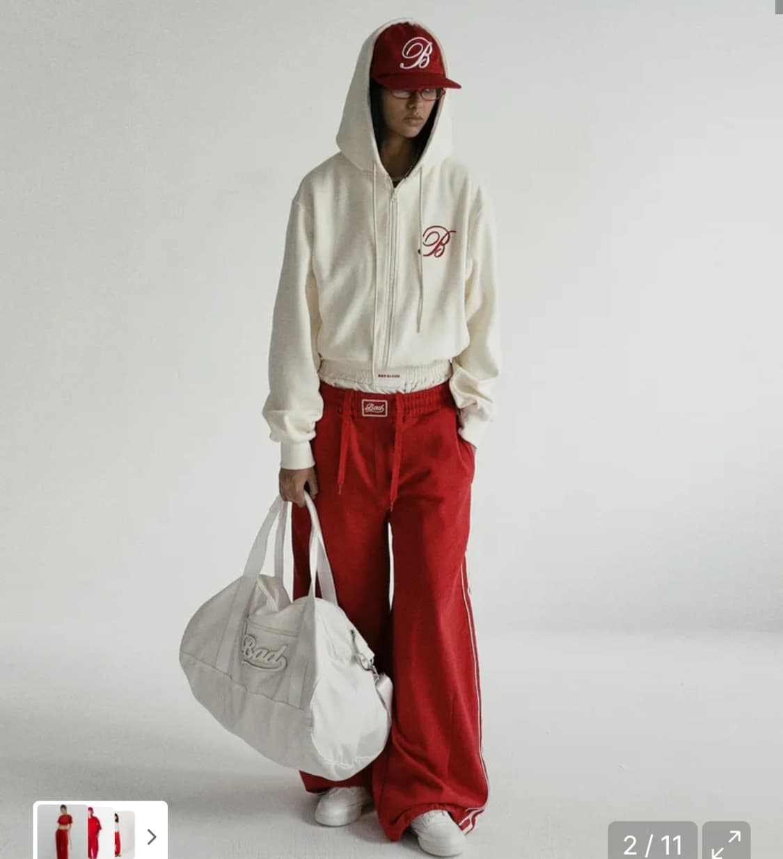 배드블러드 빌리 2way 조거 레드 상품이미지2