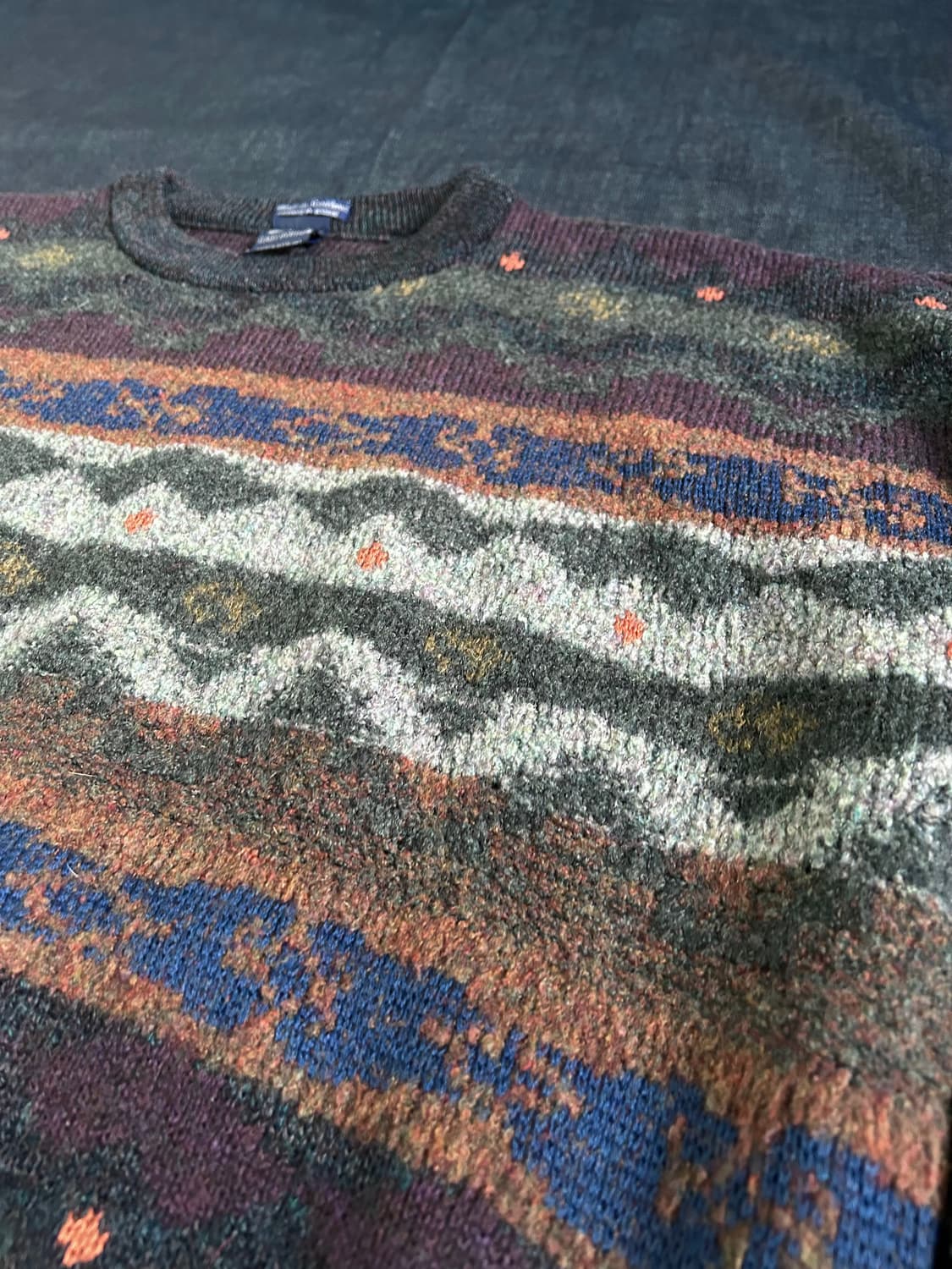 90s Gant 페어아일 패턴 울 니트 상품이미지3