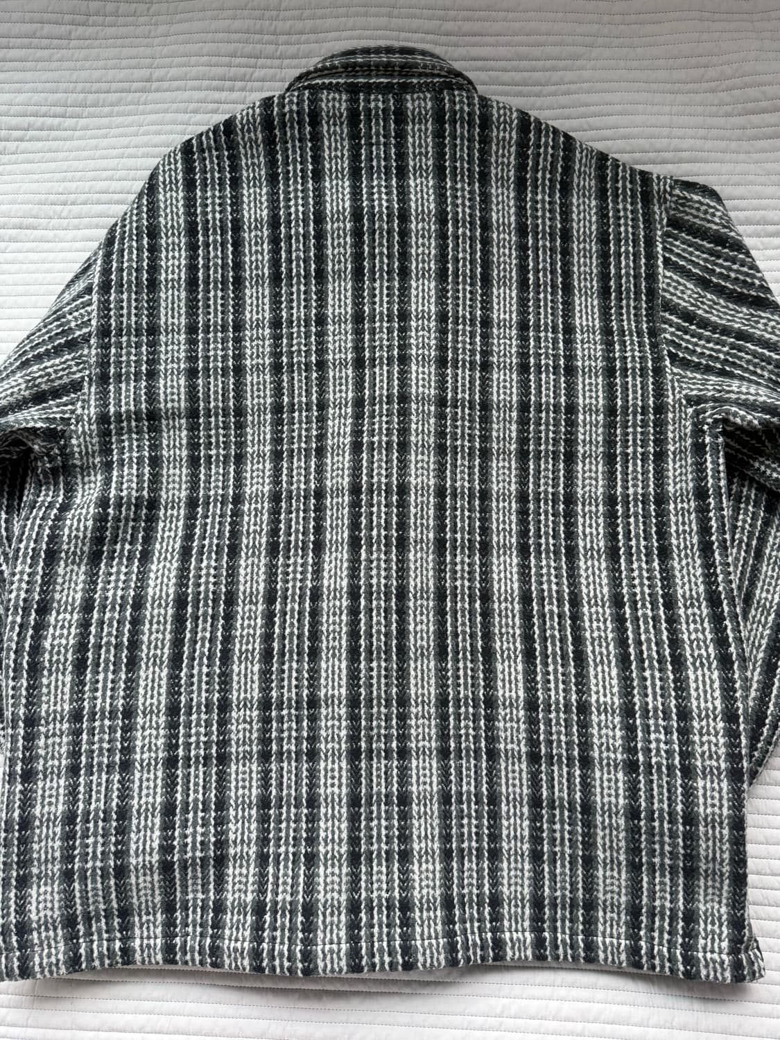 [L] 슈프림 헤비 플란넬 셔츠 블랙 상품이미지5