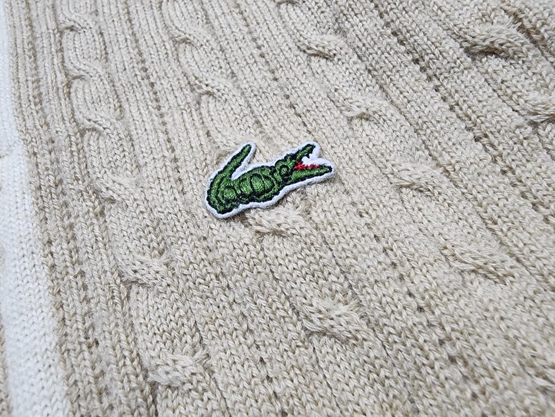 빈티지 서광 라코스테 케이블 니트 베스트 조끼 상품이미지8