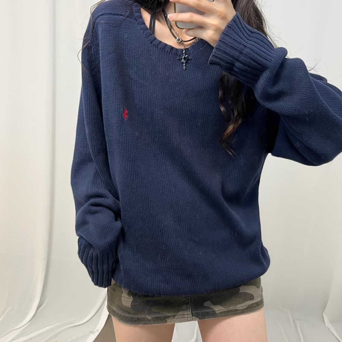 Polo Ralph Lauren navy knit 상품이미지3