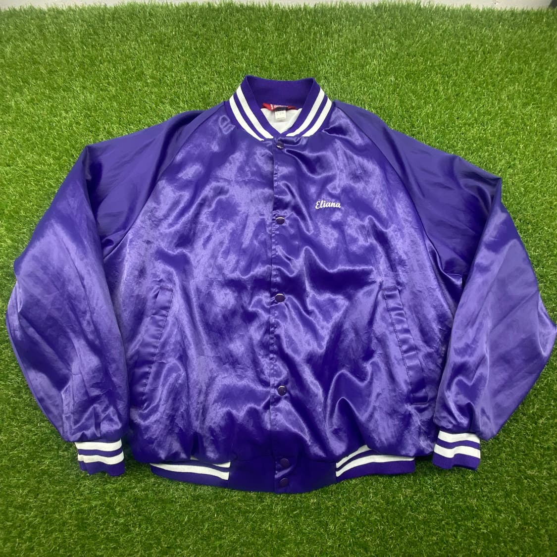 90s 미국빈티지 사틴 봄버자켓 상품이미지4