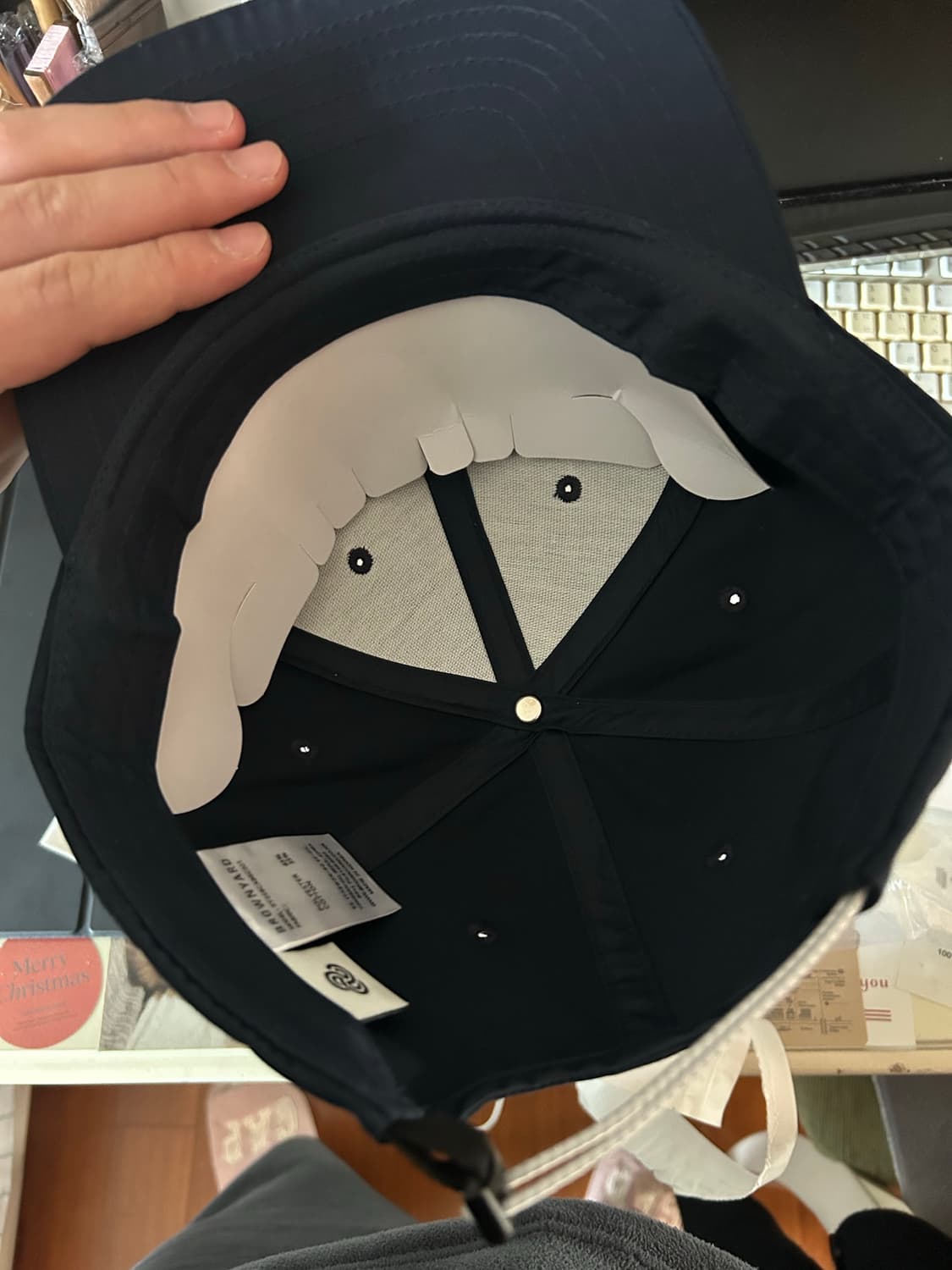 브라운야드 밸런스 6패널 캡 네이비 상품이미지3