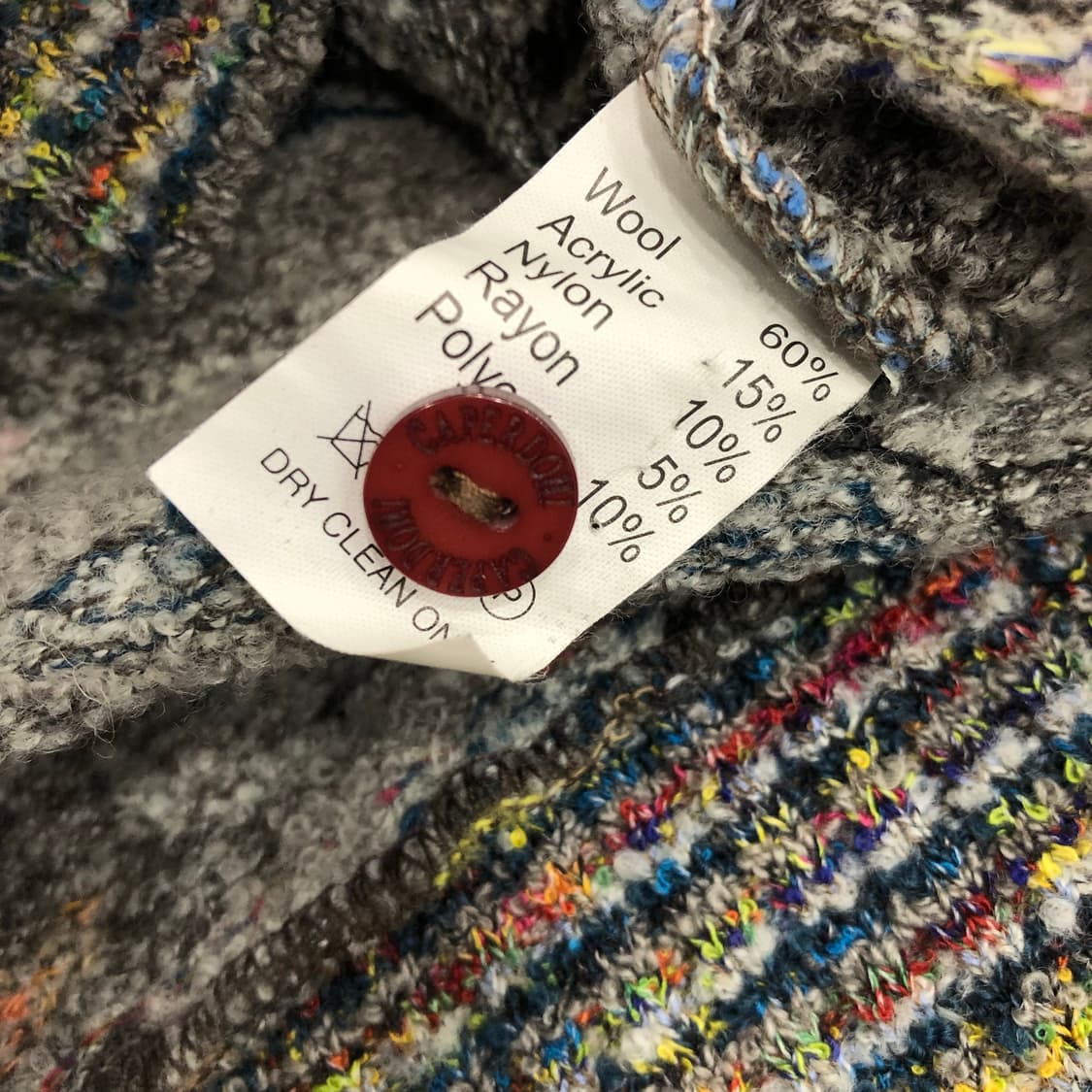 CAPERDONI 패턴 울 카라 니트 상품이미지5