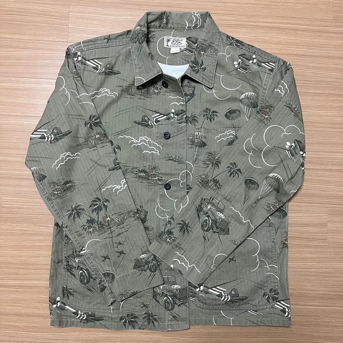 RRL 밀리터리 HBT 커버올 초어자켓 L  상품이미지2