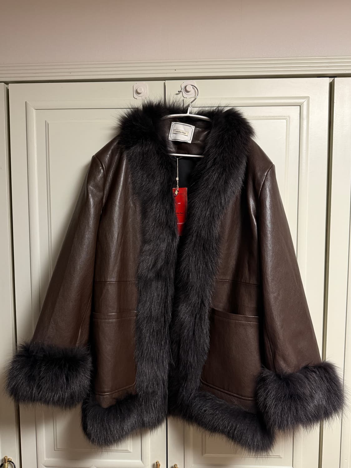 오버듀플레어 레더 코트 overdue flair 폭스퍼 트리 상품이미지6