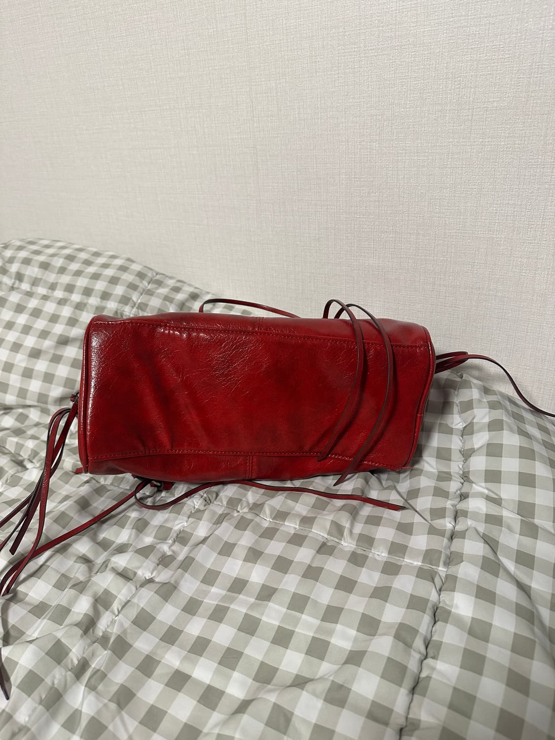 자라 zara 볼링백 레드 상품이미지4