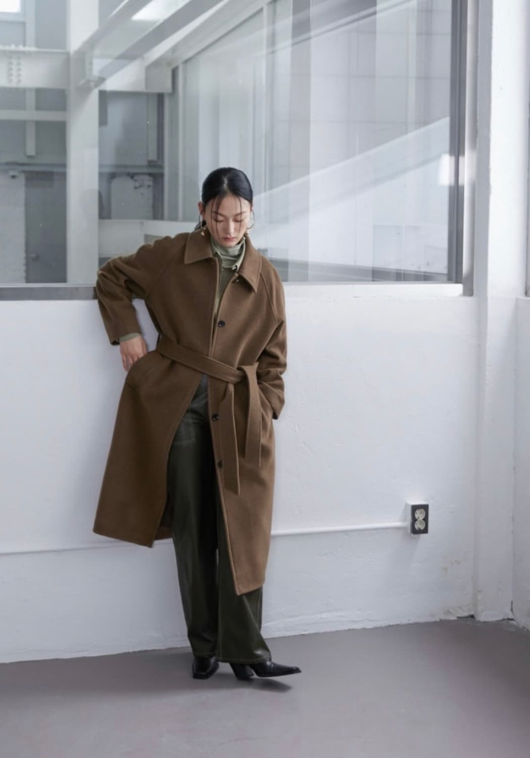 인사일런스 우먼 캐시미어 블렌드 로브 코트 S 상품이미지1