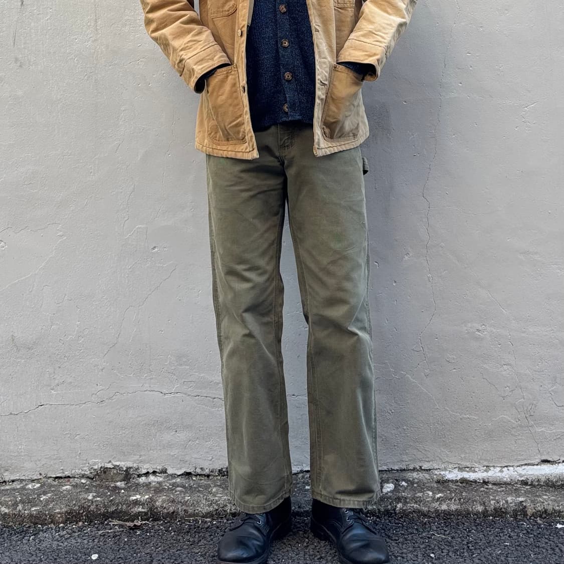 올드 칼하트 덕캔버스 싱글니 카펜터 상품이미지2