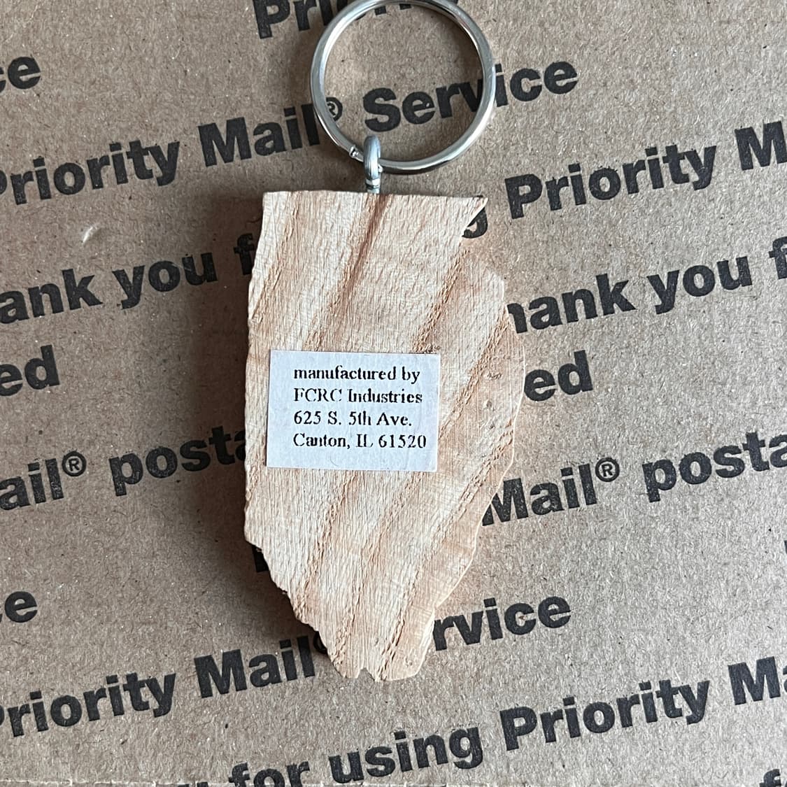 90s vtg Illinois Penny Keyring 상품이미지2