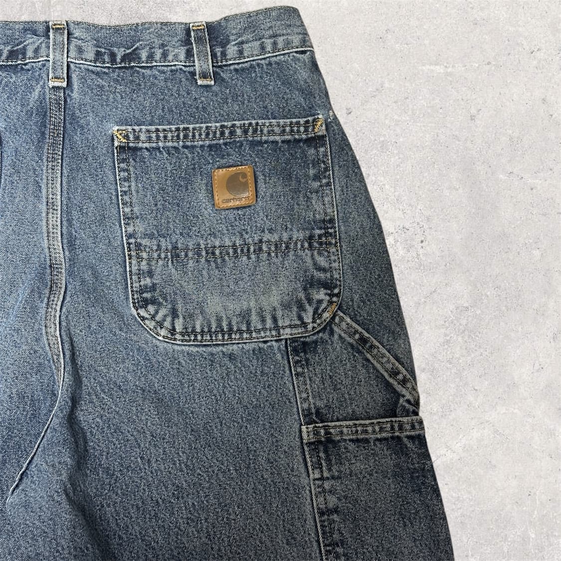 칼하트 B13 데님 싱글니 카펜터 팬츠 34 오리지널 던가리 MEXICO 상품이미지2