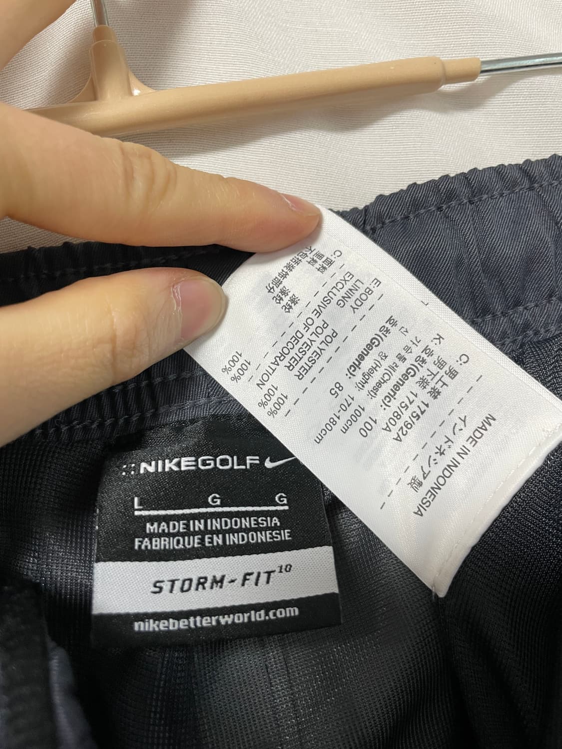 나이키 남성 골프 스톰핏 방수 방풍 와이드핏 우븐 팬츠 _ 진그레이 상품이미지10