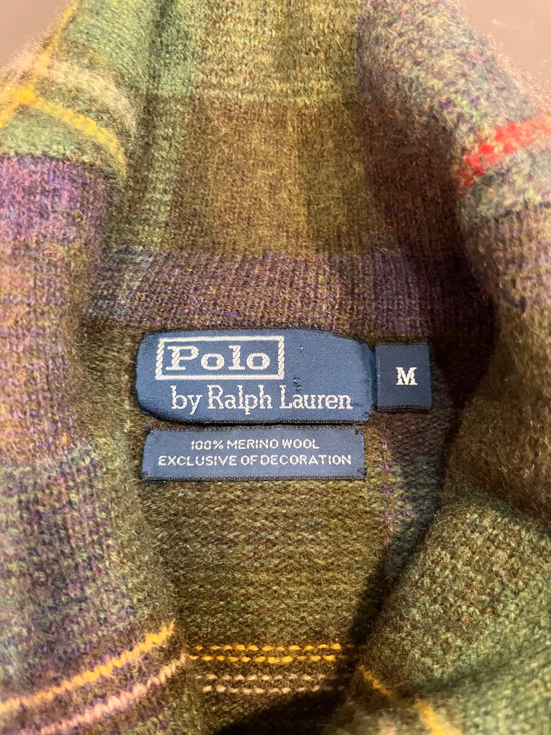 폴로 랄프로렌 메리노울 체크 니트 상품이미지4
