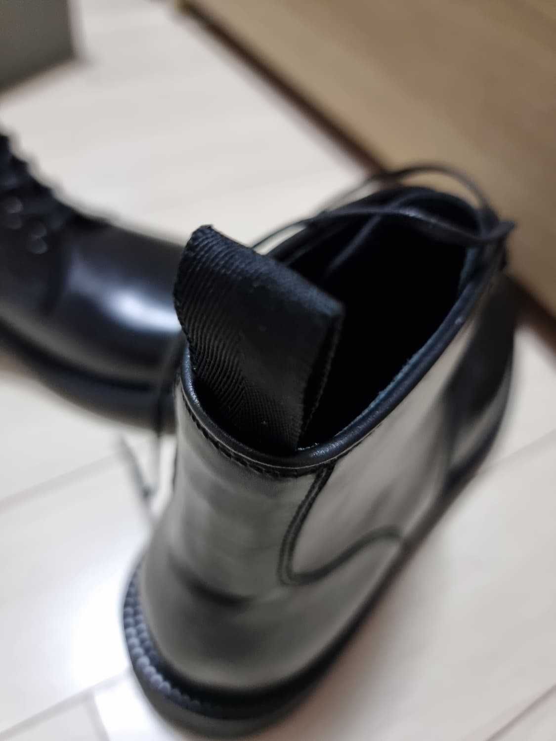 (새상품) 포스트맨 레인저 원 블랙 가죽 부츠 265mm 상품이미지4