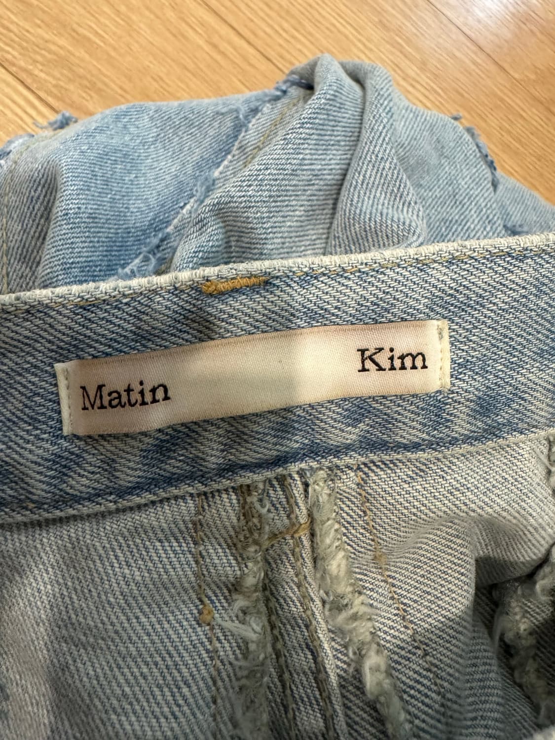 matin kim 마뗑킴 커팅 루즈 데님팬츠 상품이미지8