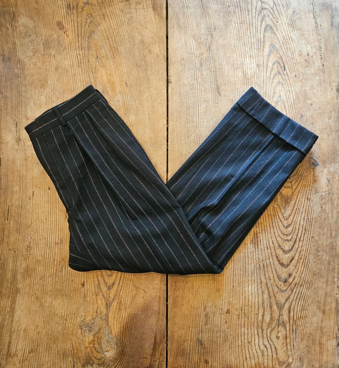 빈티지 랄프로렌 3버튼 울 스트라이프 2피스 셋업  상품이미지3