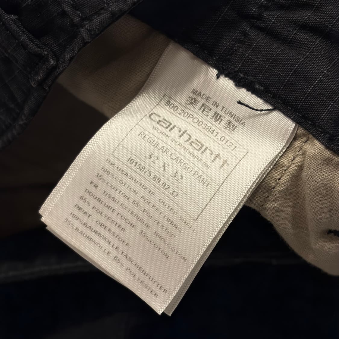 [32] 칼하트 레귤러핏 블랙 카고 바지 팬츠 B754 상품이미지6