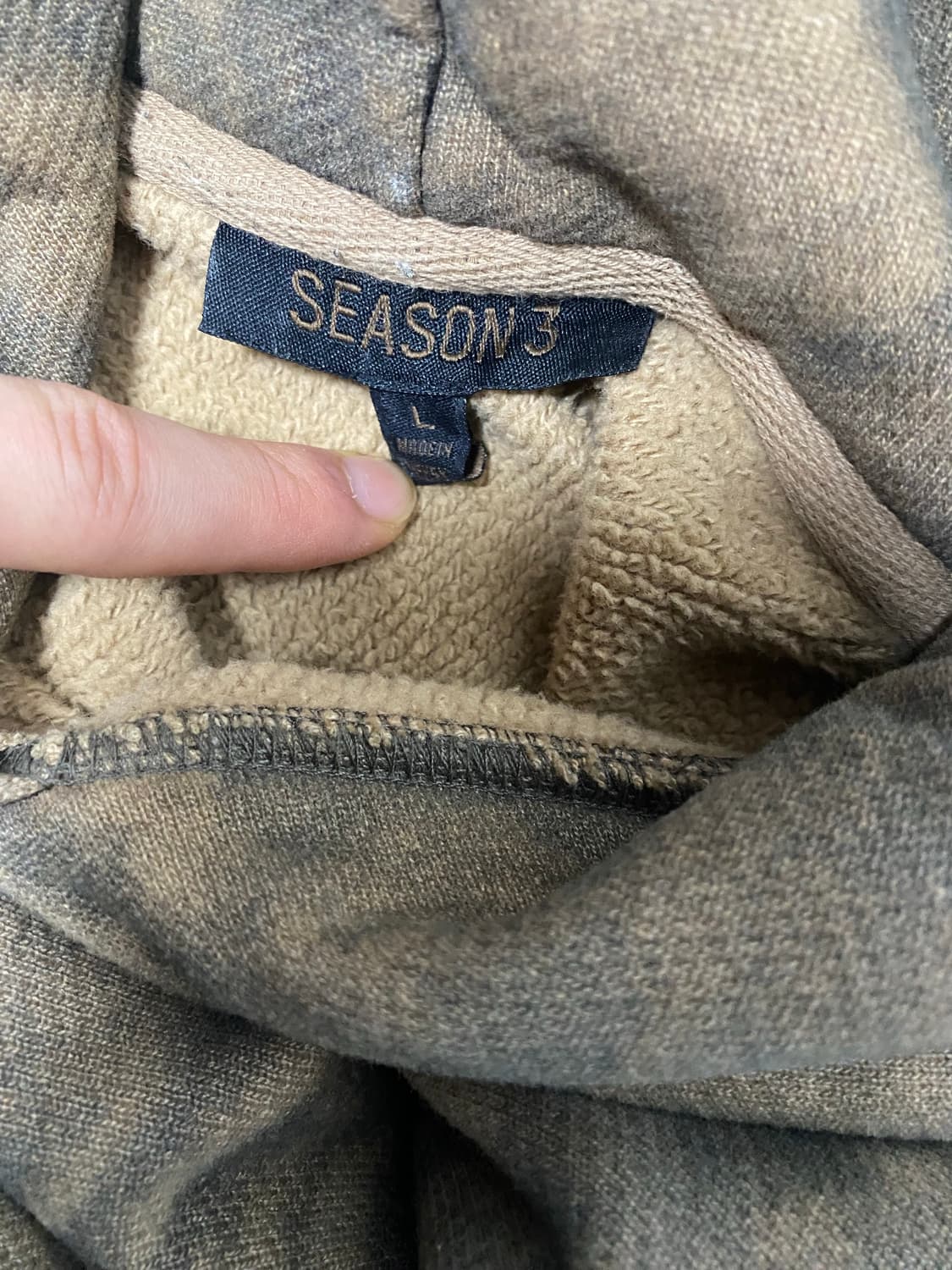 Yeezy 이지 시즌3 리프카모 후드티 상품이미지3