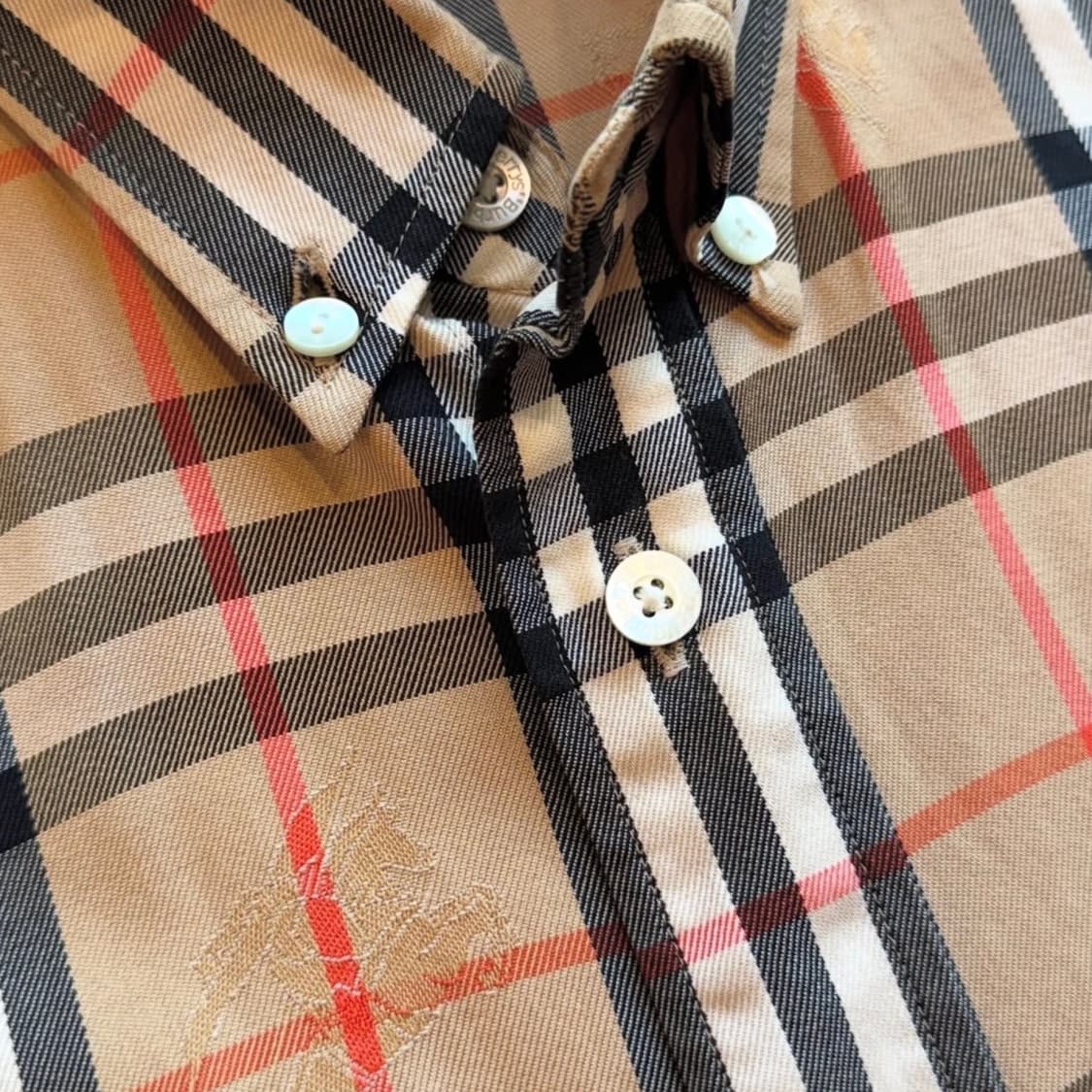 버버리 기마로고 노바 체크 셔츠 상품이미지7