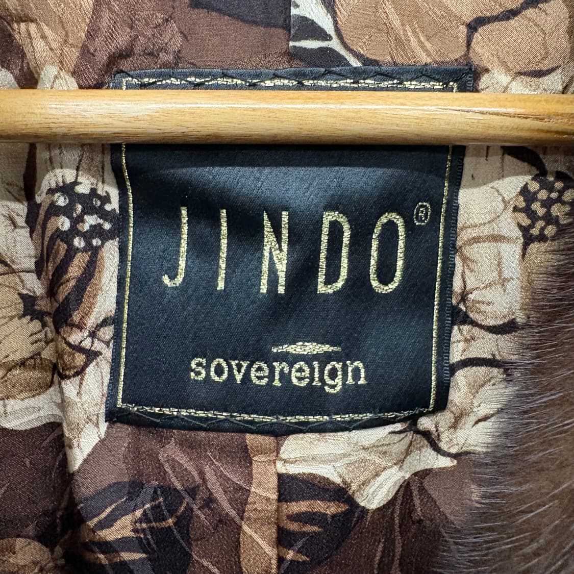 진도 JINDO 갈색 밍크 롱코트 여 M 상품이미지5