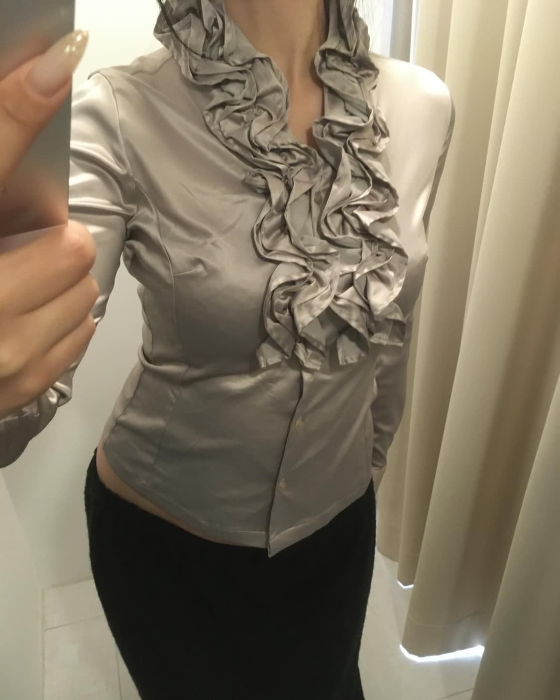 Naracamicie ruffle design shirt 상품이미지2