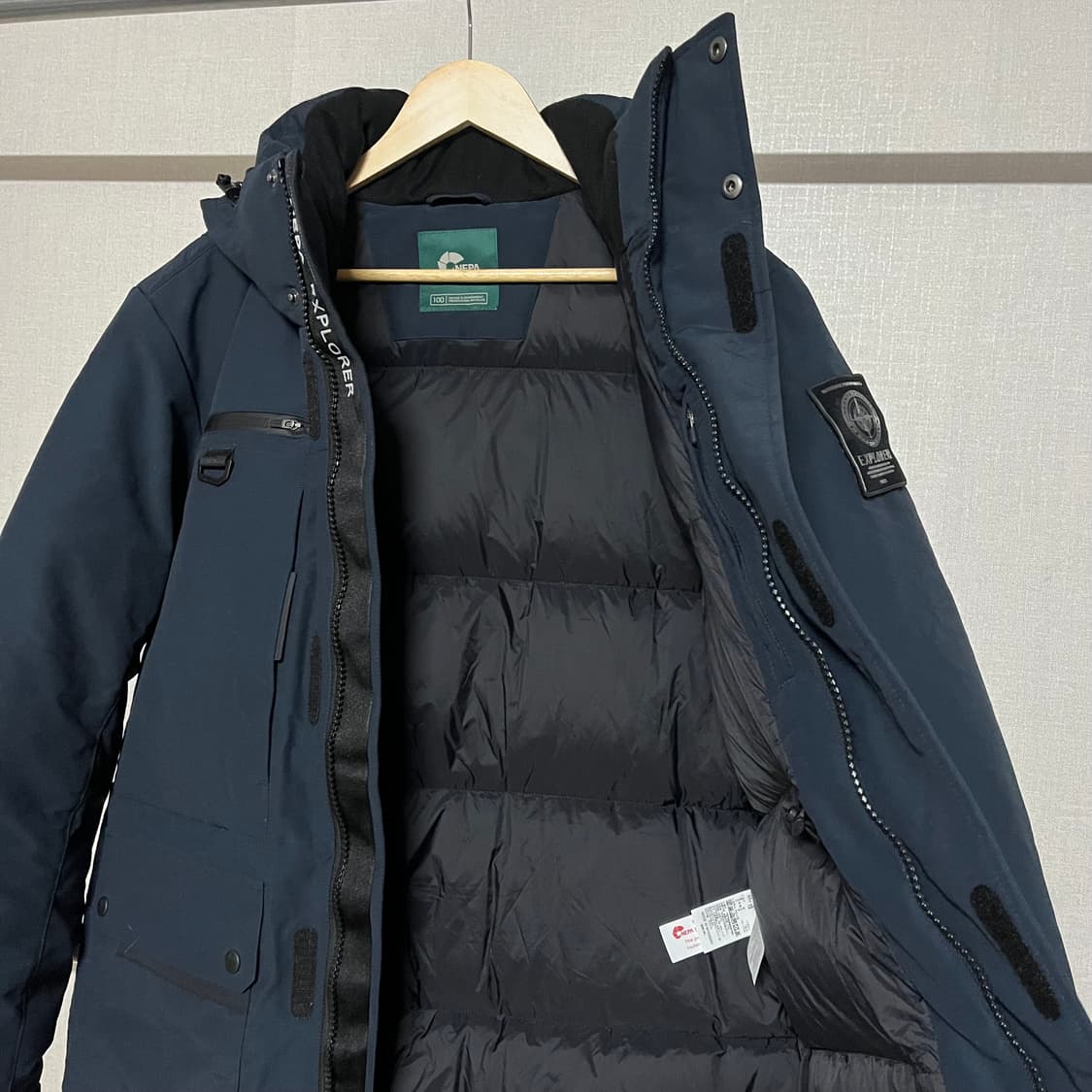 네파 네이비 패딩 점퍼 100 (택o 새상품) 상품이미지10
