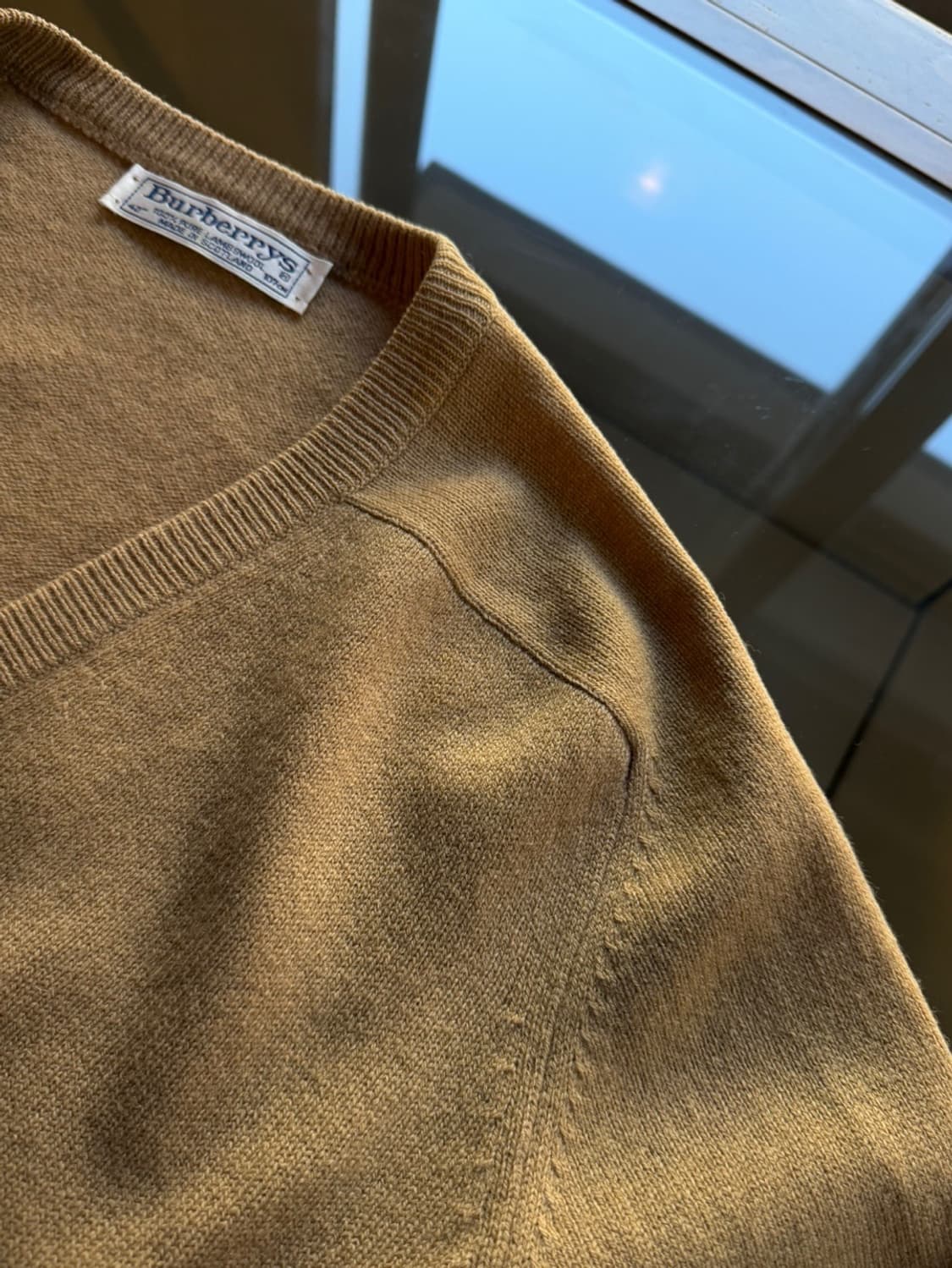 80s 버버리 스코티쉬 램스울 니트 100~105 상품이미지8
