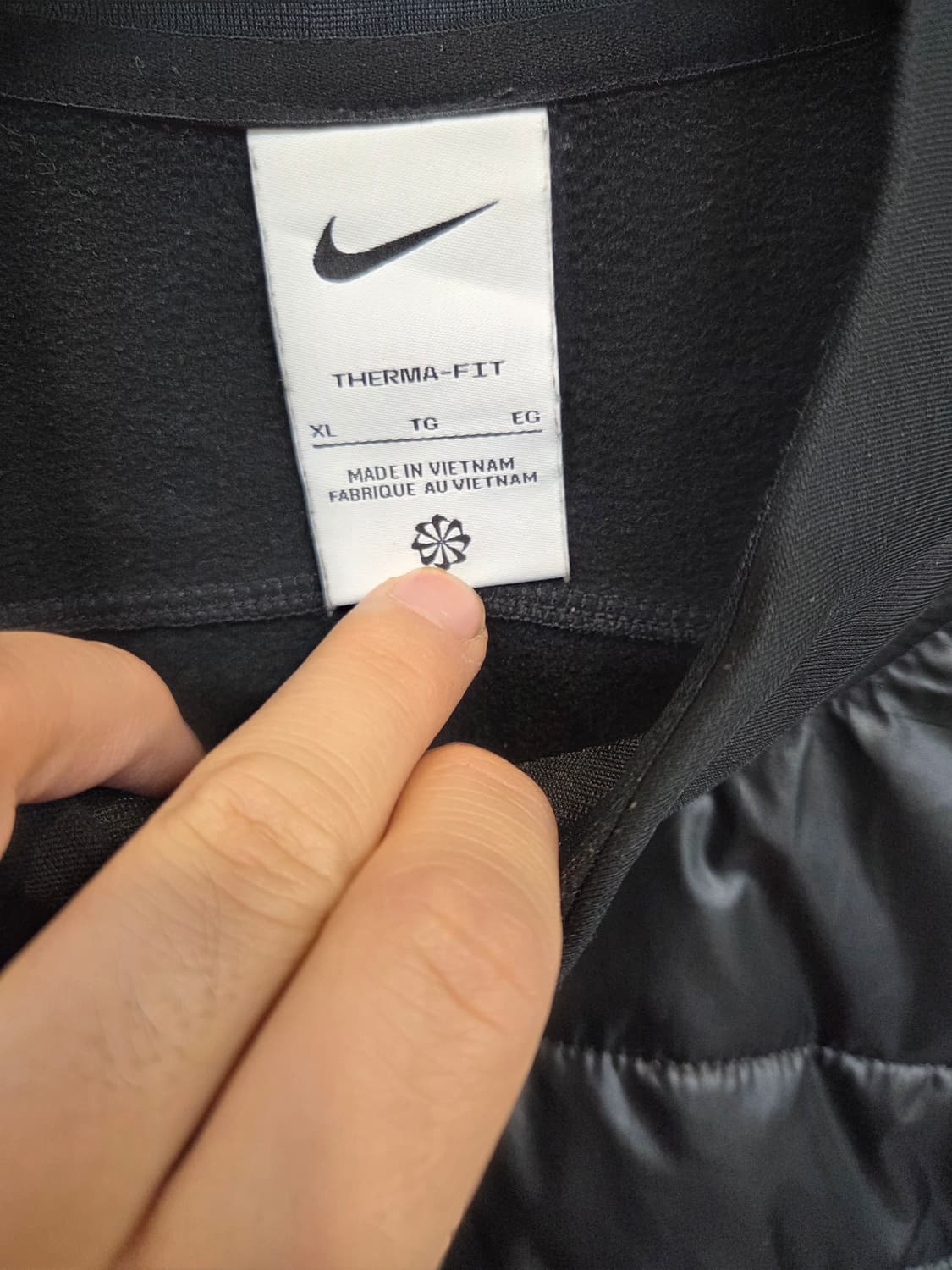 나이키 써마핏 워리어 윈터 하프집업 에어로프트 자켓 xl 상품이미지3