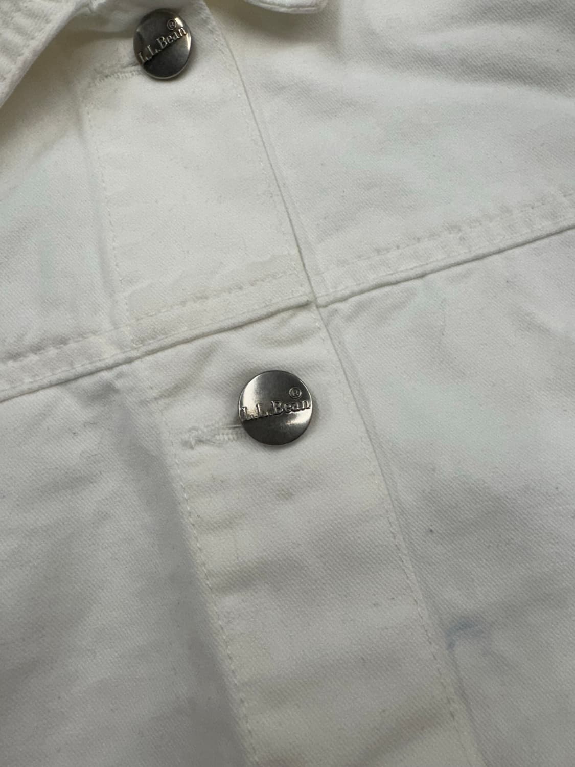 LLbean 빈티지 여성 화이트 데님자켓 상품이미지4