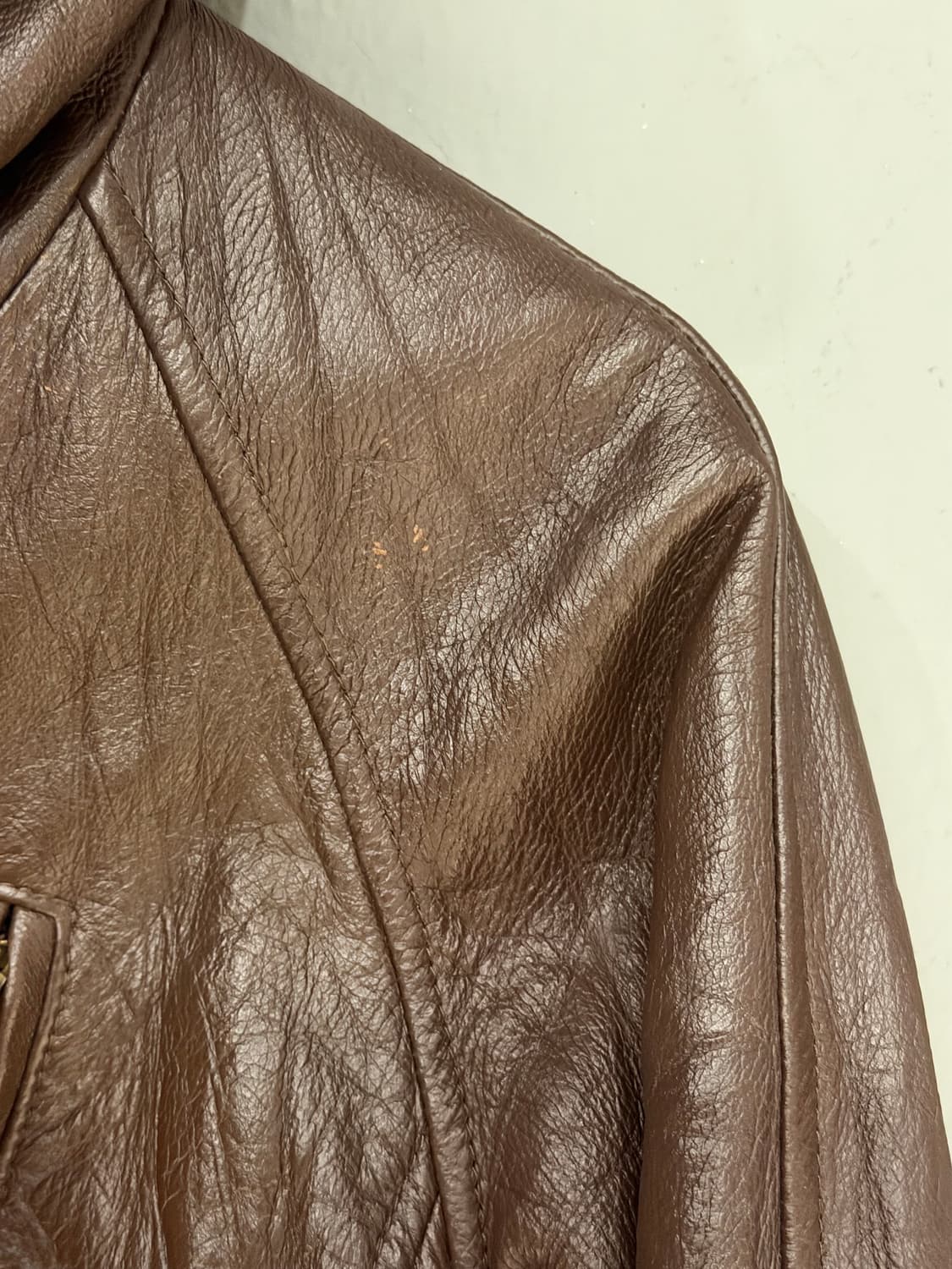goat skin hood leather jacket 상품이미지6