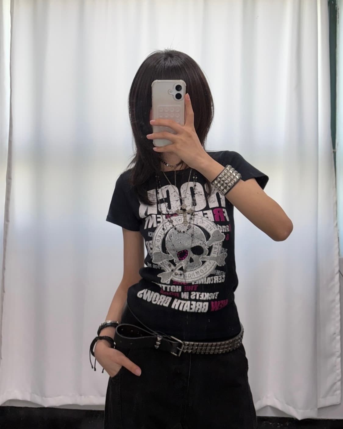 🎸블랙 펑크 프린팅 티셔츠🎸 상품이미지5