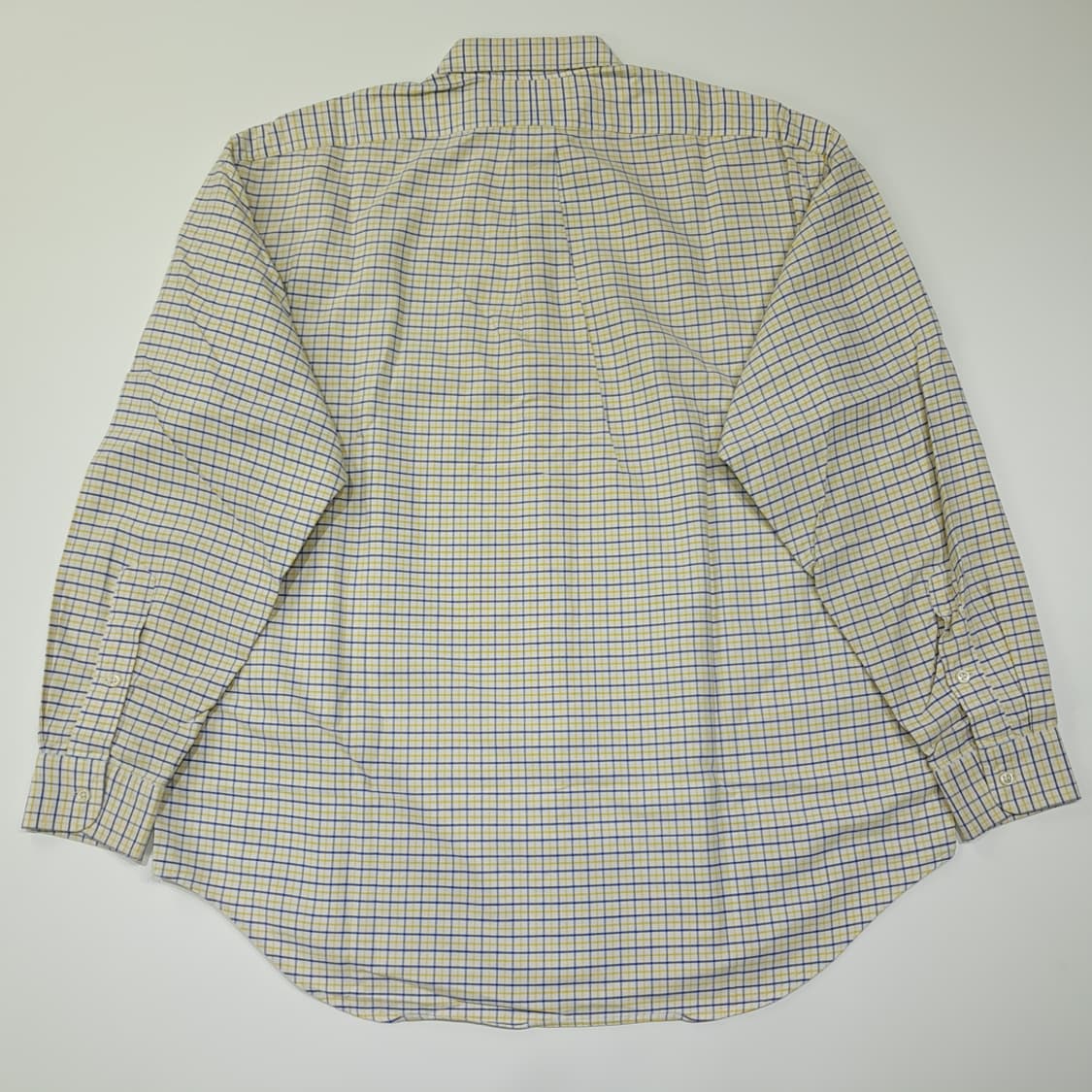 CL691 M 폴로 90s 빅셔츠 마이크로 체크 옐로우 네이비 셔 상품이미지6