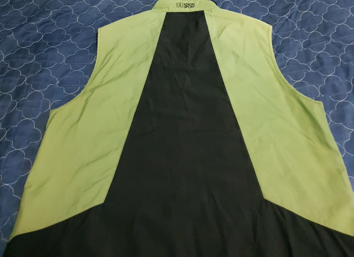 (빈티지) 코오롱스포츠 올드스쿨 나일론 조끼 베스트 카키 (100) 상품이미지3