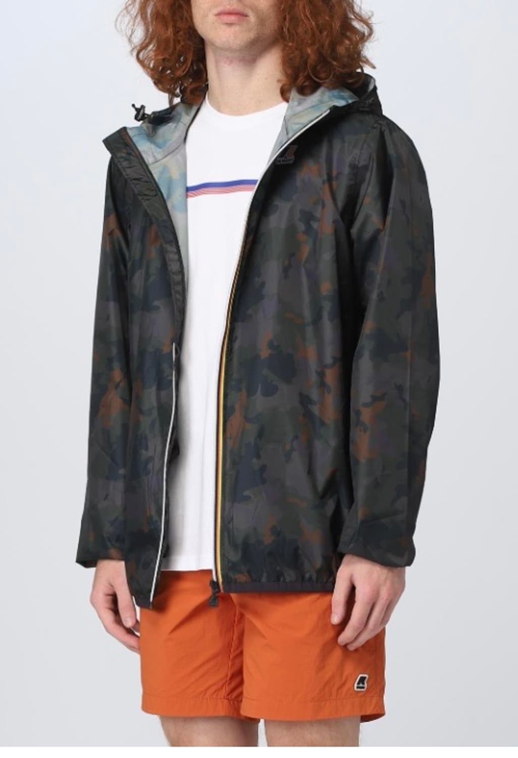 K-Way 까웨 밀리터리 카모 바람막이 XL 상품이미지2