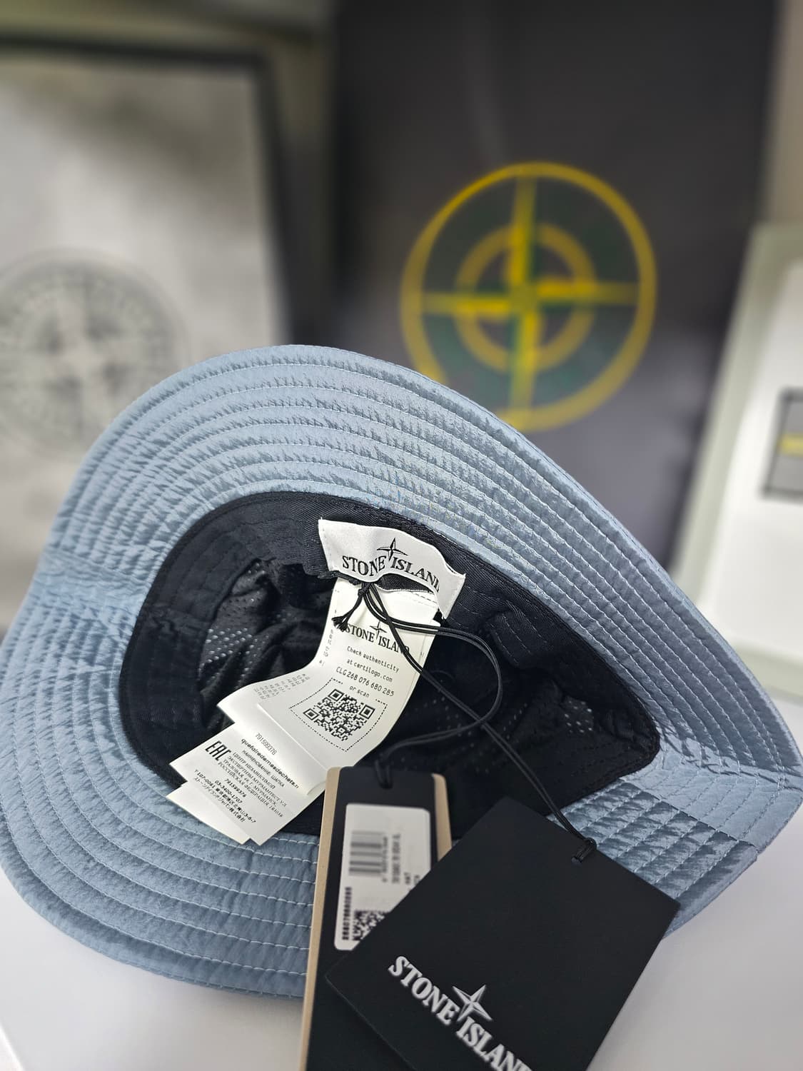 스톤아일랜드 나일론 메탈 버킷햇 (새상품) 상품이미지3