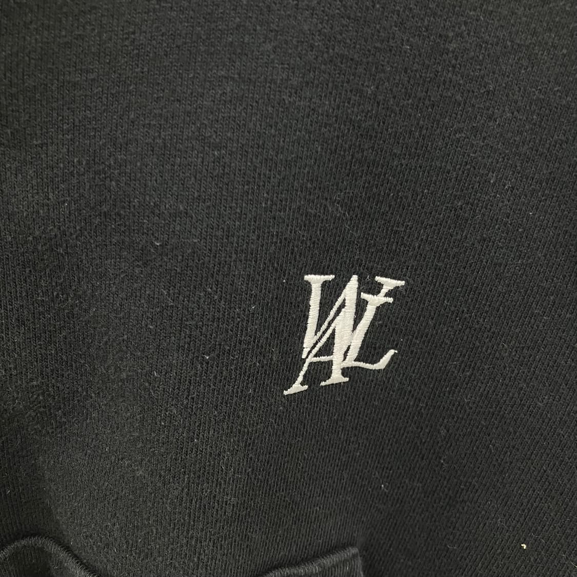 우알롱 블랙 시그니처 크롭 후드 집업 XS 상품이미지4