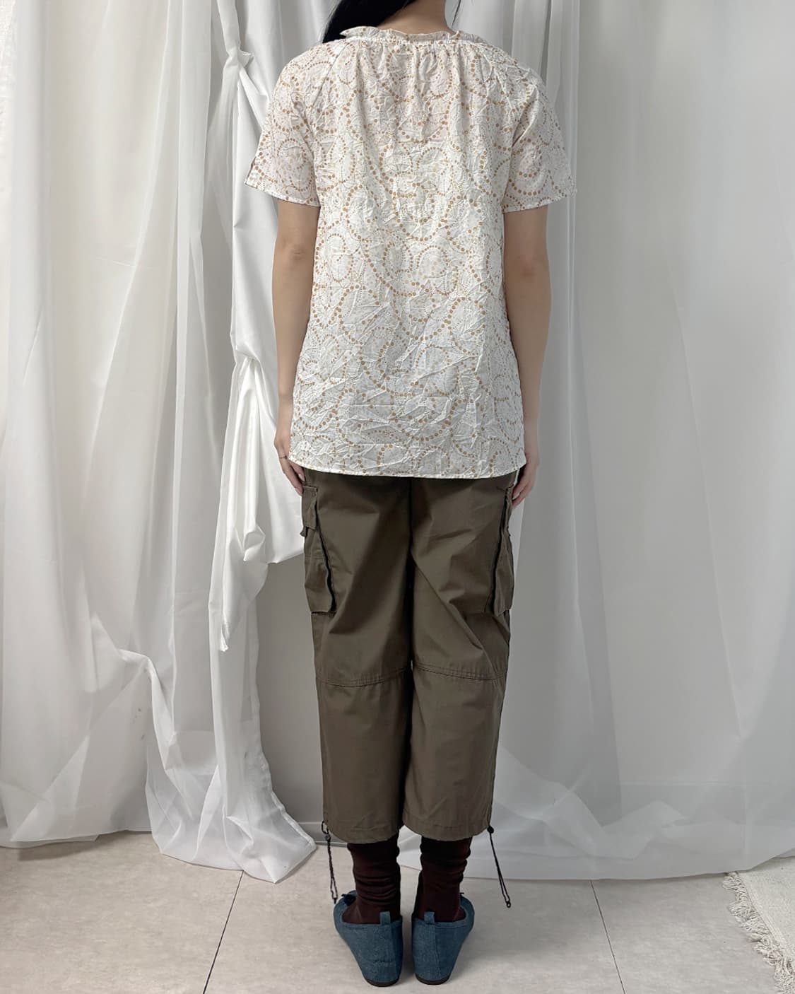 aoi mori japanese girlish summer blouse 상품이미지10