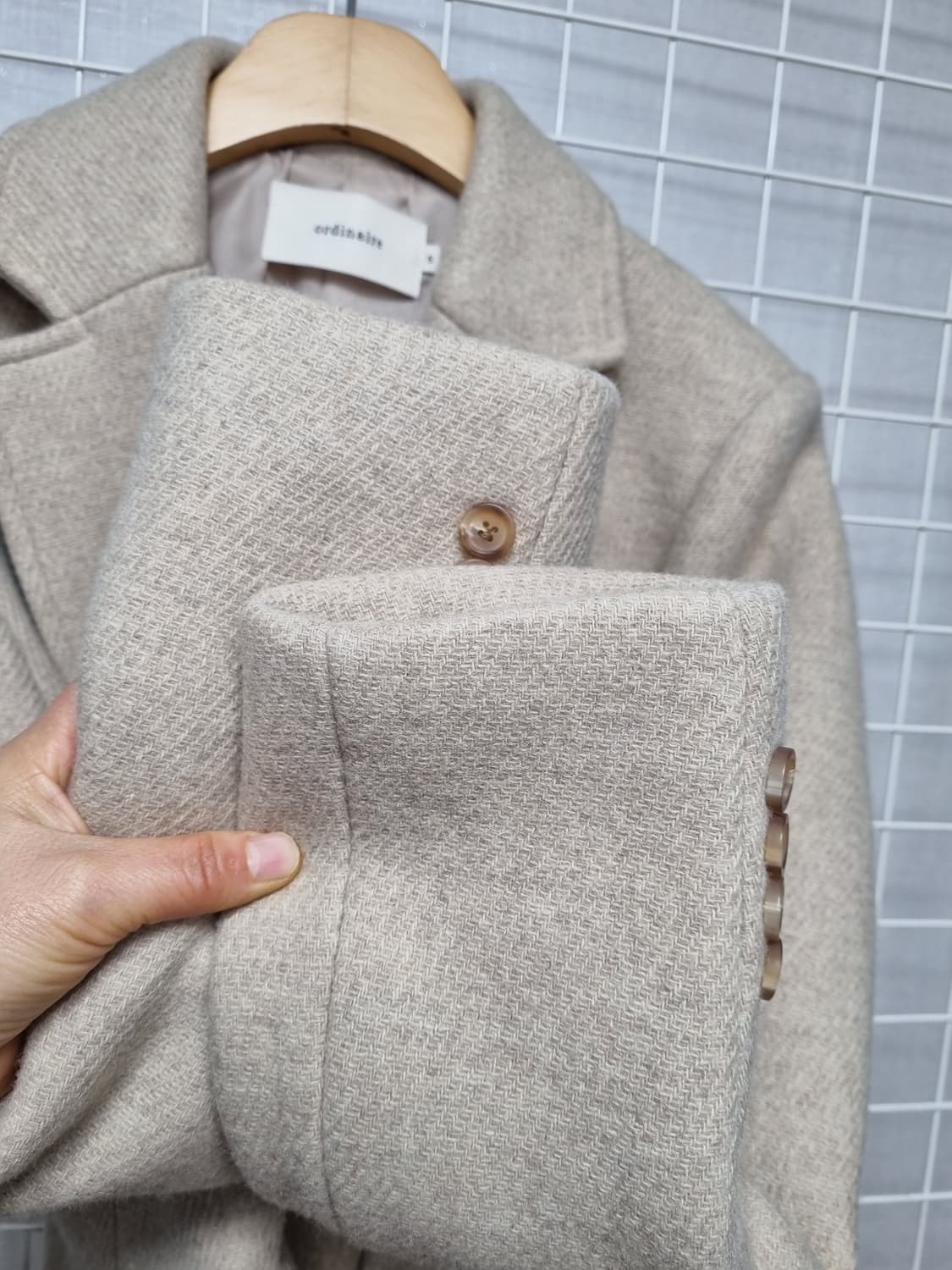 (택포) 가내스라 ordinaire 위드 울 코트자켓 상품이미지7