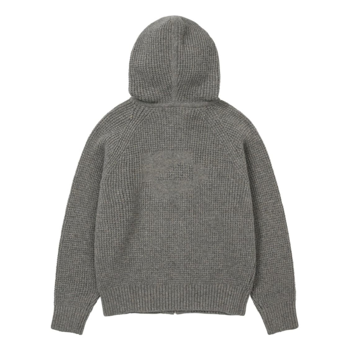 Waffle Knit Zip Up - Grey 상품이미지2